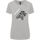 Motocross Dirt Bike MotoX Scrambling Womens Wider Cut T-Shirt Sports Grey