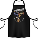 Motocross Dirt Roads Cotton Apron 100% Organic Black