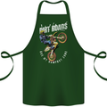 Motocross Dirt Roads Cotton Apron 100% Organic Forest Green