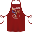 Motocross Dirt Roads Cotton Apron 100% Organic Maroon