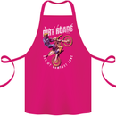 Motocross Dirt Roads Cotton Apron 100% Organic Pink