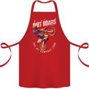 Motocross Dirt Roads Cotton Apron 100% Organic Red