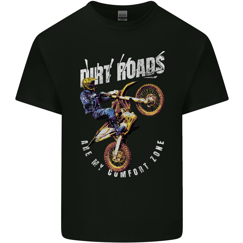 Motocross Dirt Roads Kids T-Shirt Childrens Black