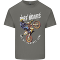 Motocross Dirt Roads Kids T-Shirt Childrens Charcoal