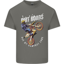 Motocross Dirt Roads Kids T-Shirt Childrens Charcoal