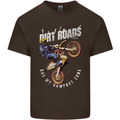 Motocross Dirt Roads Kids T-Shirt Childrens Chocolate