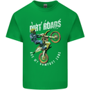 Motocross Dirt Roads Kids T-Shirt Childrens Irish Green