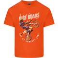Motocross Dirt Roads Kids T-Shirt Childrens Orange