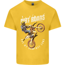 Motocross Dirt Roads Kids T-Shirt Childrens Yellow