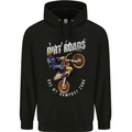 Motocross Dirt Roads Mens 80% Cotton Hoodie Black