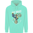 Motocross Dirt Roads Mens 80% Cotton Hoodie Peppermint