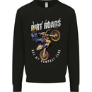 Motocross Dirt Roads Mens Sweatshirt Jumper Black