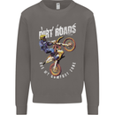 Motocross Dirt Roads Mens Sweatshirt Jumper Charcoal