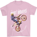 Motocross Dirt Roads Mens T-Shirt Cotton Gildan Light Pink