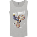 Motocross Dirt Roads Mens Vest Tank Top Sports Grey