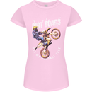 Motocross Dirt Roads Womens Petite Cut T-Shirt Light Pink