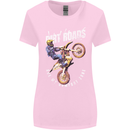 Motocross Dirt Roads Womens Wider Cut T-Shirt Light Pink