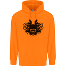 Motocross Face Childrens Kids Hoodie Orange