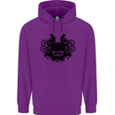 Motocross Face Childrens Kids Hoodie Purple