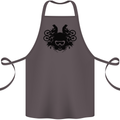 Motocross Face Cotton Apron 100% Organic Dark Grey