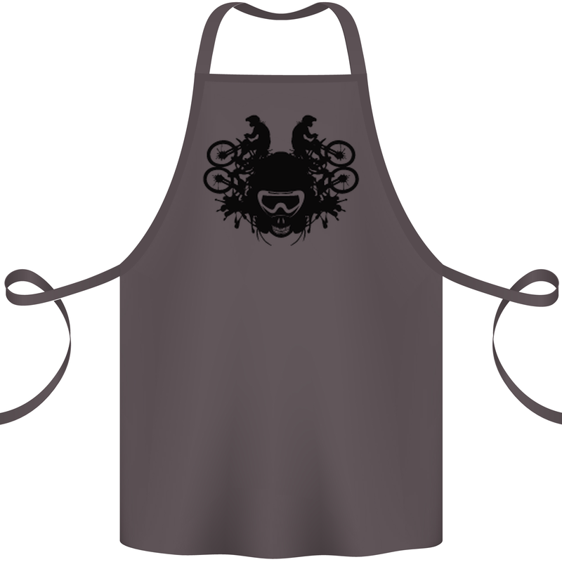 Motocross Face Cotton Apron 100% Organic Dark Grey