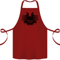 Motocross Face Cotton Apron 100% Organic Maroon