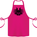 Motocross Face Cotton Apron 100% Organic Pink