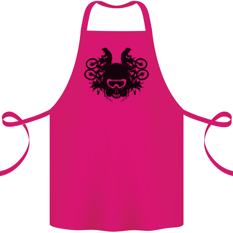 Motocross Face Cotton Apron 100% Organic Pink