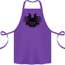 Motocross Face Cotton Apron 100% Organic Purple