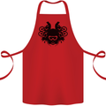 Motocross Face Cotton Apron 100% Organic Red
