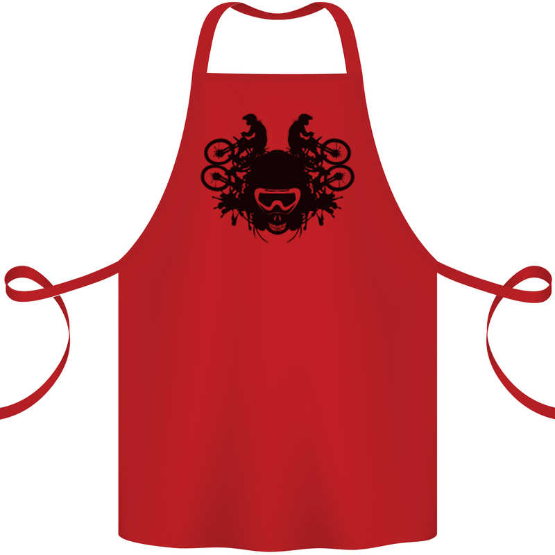 Motocross Face Cotton Apron 100% Organic Red