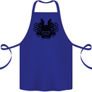 Motocross Face Cotton Apron 100% Organic Royal Blue