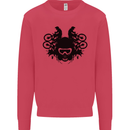 Motocross Face Kids Sweatshirt Jumper Heliconia