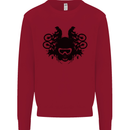 Motocross Face Kids Sweatshirt Jumper Red