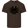 Motocross Face Kids T-Shirt Childrens Chocolate