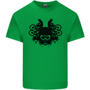 Motocross Face Kids T-Shirt Childrens Irish Green