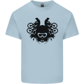 Motocross Face Kids T-Shirt Childrens Light Blue