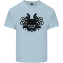 Motocross Face Kids T-Shirt Childrens Light Blue