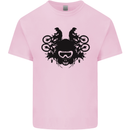 Motocross Face Kids T-Shirt Childrens Light Pink