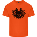 Motocross Face Kids T-Shirt Childrens Orange