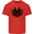 Motocross Face Kids T-Shirt Childrens Red