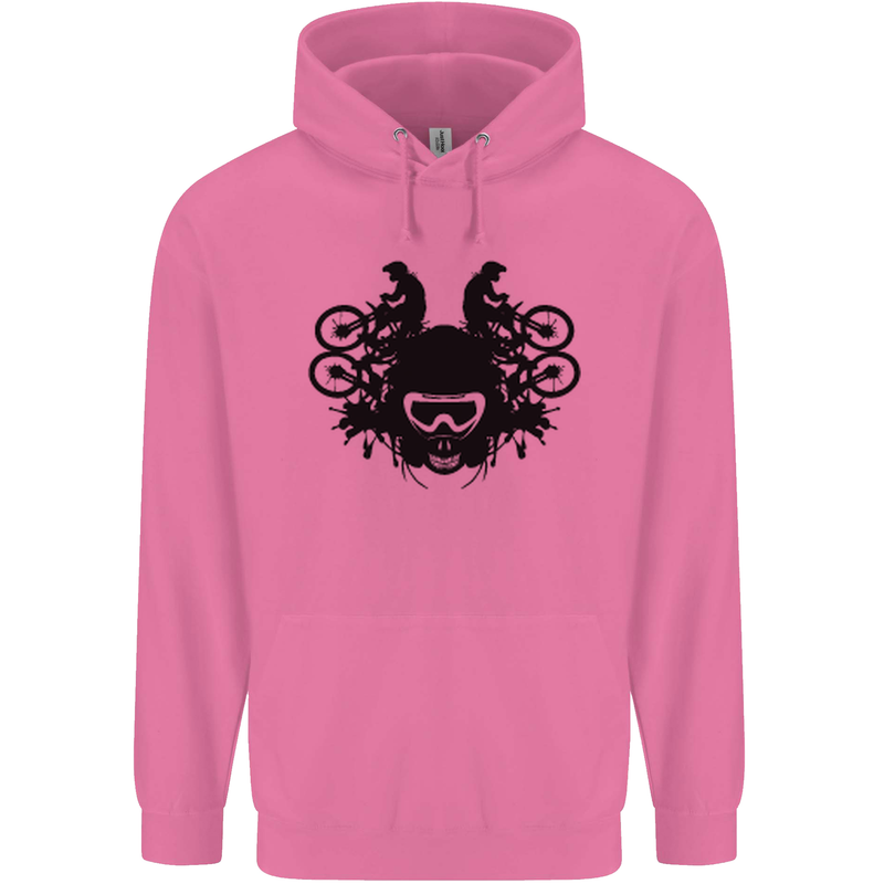 Motocross Face Mens 80% Cotton Hoodie Azelea