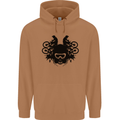 Motocross Face Mens 80% Cotton Hoodie Caramel Latte