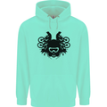 Motocross Face Mens 80% Cotton Hoodie Peppermint