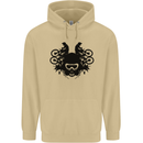 Motocross Face Mens 80% Cotton Hoodie Sand
