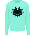 Motocross Face Mens Sweatshirt Jumper Peppermint