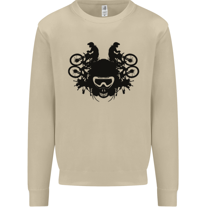 Motocross Face Mens Sweatshirt Jumper Sand