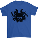Motocross Face Mens T-Shirt Cotton Gildan Royal Blue
