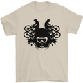 Motocross Face Mens T-Shirt Cotton Gildan Sand