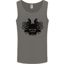 Motocross Face Mens Vest Tank Top Charcoal